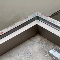 Système de balustrade en verre sans cadre avec éclairage LED moderne, profilé en U en aluminium pour balcon et escalier, verre trempé transparent