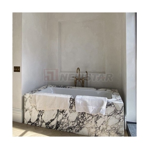 <span class=keywords><strong>Baignoire</strong></span> en marbre naturel Calacatta de style luxueux de taille personnalisée Newstar, de qualité supérieure, pour la maison, <span class=keywords><strong>baignoire</strong></span> intérieure - Product Image 3