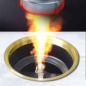 Réchaud à gaz de cuisine commerciale Modi avec barbecue coréen naturel de table pliant doré pour restaurants Brûleur à gaz intégré - Product Image 3