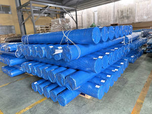 Premium Dark Green PE <b>Tarpaulin</b> Eco-Friendly Anti-UV <b>Heavy</b> <b>Duty</b> Water Resistant Plain Cover Color Size Options for Outdoor Truck - Product Image 2