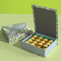 Boîte magnétique de luxe de haute qualité pour bonbons au chocolat boîte de cadeaux d'emballage à clapet pour biscuits boîte de séparateurs d'insertion en plastique