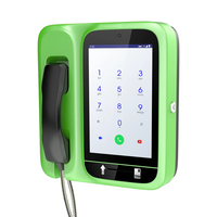 Téléphone fixe sans fil intelligent avec reconnaissance faciale, grand écran, 4G LTE, Android 11, pour l'école, l'extérieur, téléphone public, borne téléphonique