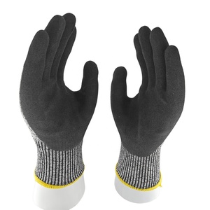 Guantes Resistentes a Pinchazos y Cortes, Tallas S/M/L/XL/2XL, Recubiertos de Nitrilo, Nivel de Protección A6 para Uso Automotriz, Gris Moteado, Resistentes a la Abrasión - Product Image 3