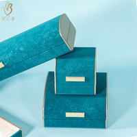 Direkte Schmuckbox Kompakt Marineblau Mini Grün Schmuckverpackung Modische Armbänder Große Verlobungsbox