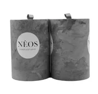 Tube en papier kraft pour bougies, cylindre en papier pour huiles essentielles, boîte d'emballage pour thé et noix