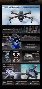 Dron UAV de 3 Ejes con GPS Actualizado, Aeronave Inteligente para Fotografía Aérea HD, Control Remoto, Larga Duración, Control por Pantalla Táctil - Product Image 5