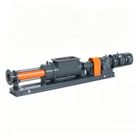 Pompe à vis robuste en fonte avec stator NBR, pompe industrielle à cavité progressive pour le transfert de boues et de liquides visqueux