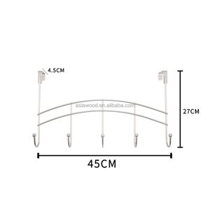 5 Móc Móc Treo Quần Áo Treo Tường Móc Áo Móc Treo Cửa Bằng Sắt Móc Trên Cửa Bằng Kim Loại - Product Image 2