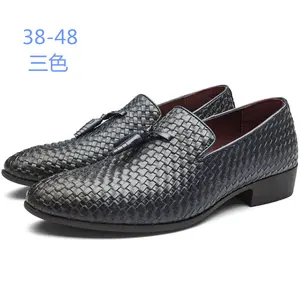 Large size 38-47 half slipper big size men's shoes manual slippers cowhide small white leather shoes