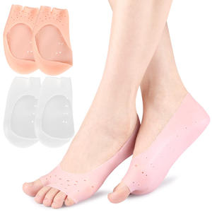 Calzini <span class=keywords><strong>da</strong></span> barca SEBS a punta aperta per donne invisibili <span class=keywords><strong>da</strong></span> estate antiscivolo traspirante Casual calzini Anti-crack punta Modulare - Product Image 1