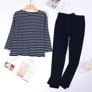 Custom Cotton Pyjamas <b>Plaid</b> <b>Pants</b> Short Sleeve Bamboo Viscose Pajamas Summer <b>PJ</b> Sleepwear Women Sets Pajamas Set - Product Image 3