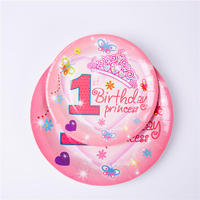 Vaisselle pour fête d'anniversaire fille en gros thème princesse rose Vaisselle pour fête d'anniversaire Décorations de table