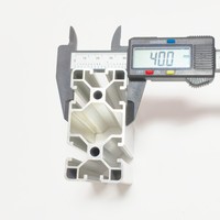 Extrusion en aluminium anodisé 6063-T5 de 40x80mm pour machine CNC et structure d'imprimante 3D