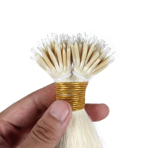 Jasmine Beauty New Arrival Nano tip hair extensions European Remy Hair Extensions Double Drawn Cuticle Aligned with Metal Tips - Product Image 4