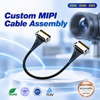 Câble LVDS personnalisé en gros pour usine, connecteur 20, 30, 40, 50, 51, 60 broches pour écran LCD, LED, ordinateur portable, caméra MIPI, panneau d'affichage