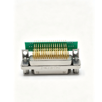 Mini connecteur d'aviation rectangulaire J30J-51TJW-J, connecteur mâle à souder 51 broches avec clip de câble de type J