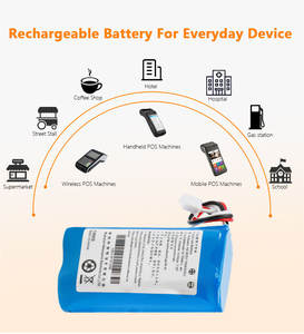 Заводская 18650 цилиндрическая батарея 7,2 В 11,1 В 2600 мАч кассовый аппарат POS терминалы аккумуляторные батареи - Product Image 5