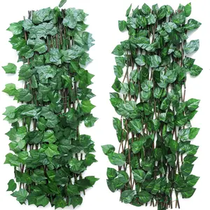 Synthetic Boxwood Leaves Hedge Fence Plant Wall for Outdoor Decoration