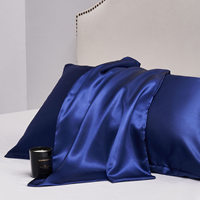 Taie d'oreiller en satin de qualité hôtelière, personnalisable, luxe, fermeture éclair ou enveloppe