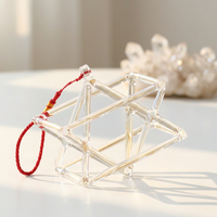 Pyramide de cristal de quartz chantante Merkaba en gros, étoile, 7-16 pouces, son fort et long pour instruments de musique, cadeaux, artisanat