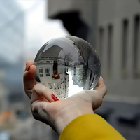 Boule de cristal de haute qualité pour la photographie, sphère en cristal K9, cadeau artisanal décoratif avec base en option