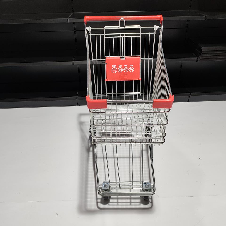 Using A Trolley 125L Carbon Steel Grocery Trolley with Zinc Plated Surface for ...