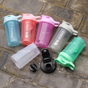 Bouteille en plastique écologique sans BPA <span class=keywords><strong>de</strong></span> 500 ml (16 oz) avec logo personnalisé, pour la gym et le camping, avec bouchon à paille, compatible lave-vaisselle, vente en gros - Product Image 3