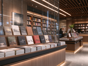 Diseño Interior de Librería Personalizado, Estanterías de Madera Modernas y Muebles Comerciales para Exhibición de Libros - Product Image 2