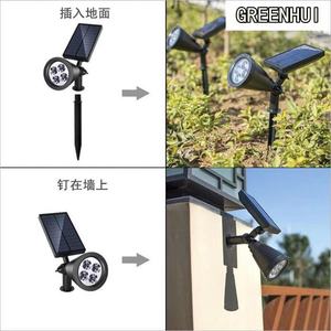 ไฟสนามหญ้าพลังงานแสงอาทิตย์ 7 สี 7LED ไฟสปอตไลท์กลางแจ้งสำหรับสวน ลานบ้าน ไฟตกแต่งภูมิทัศน์ RGB - Product Image 4