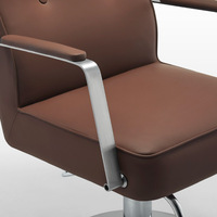 Grande demande pompe hydraulique réglable en hauteur avec repose-pieds marron petit fauteuil de barbier pour salon de coiffure salon de beauté