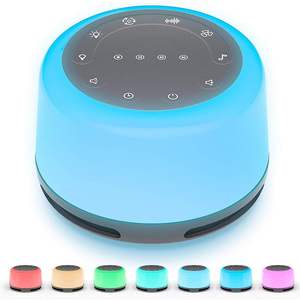 Équipement <span class=keywords><strong>audio</strong></span>, machine à bruit blanc, 7 couleurs RVB, veilleuse respirante, apaisant pour bébé, moniteur de sommeil, <span class=keywords><strong>lecteur</strong></span> MP3 - Product Image 1