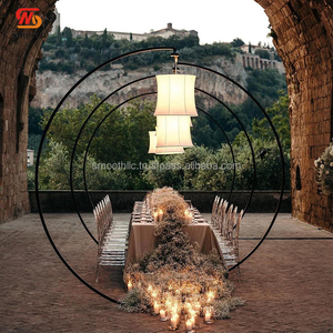 SMOOTH Hot Sales Chandelier <b>Stand</b> Black Metal Arch Support Craft Wedding <b>Stand</b> for Chandelier Decoration <b>Backdrop</b> Aisle <b>Stand</b> - Product Image 1