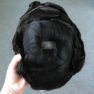 Bh ren-đầy đủ pháp ren cũng tẩy trắng phía trước knots tóc con người thay thế người đàn ông tóc giả tóc giả tóc con người hệ thống - Product Image 5