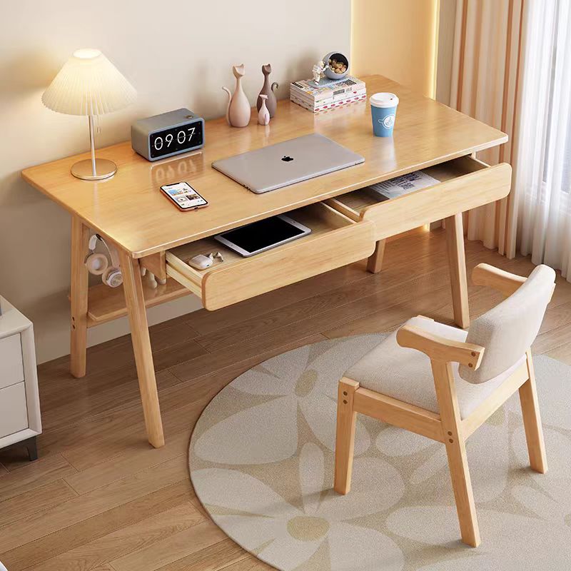 [Color de madera natural] Mesa individual