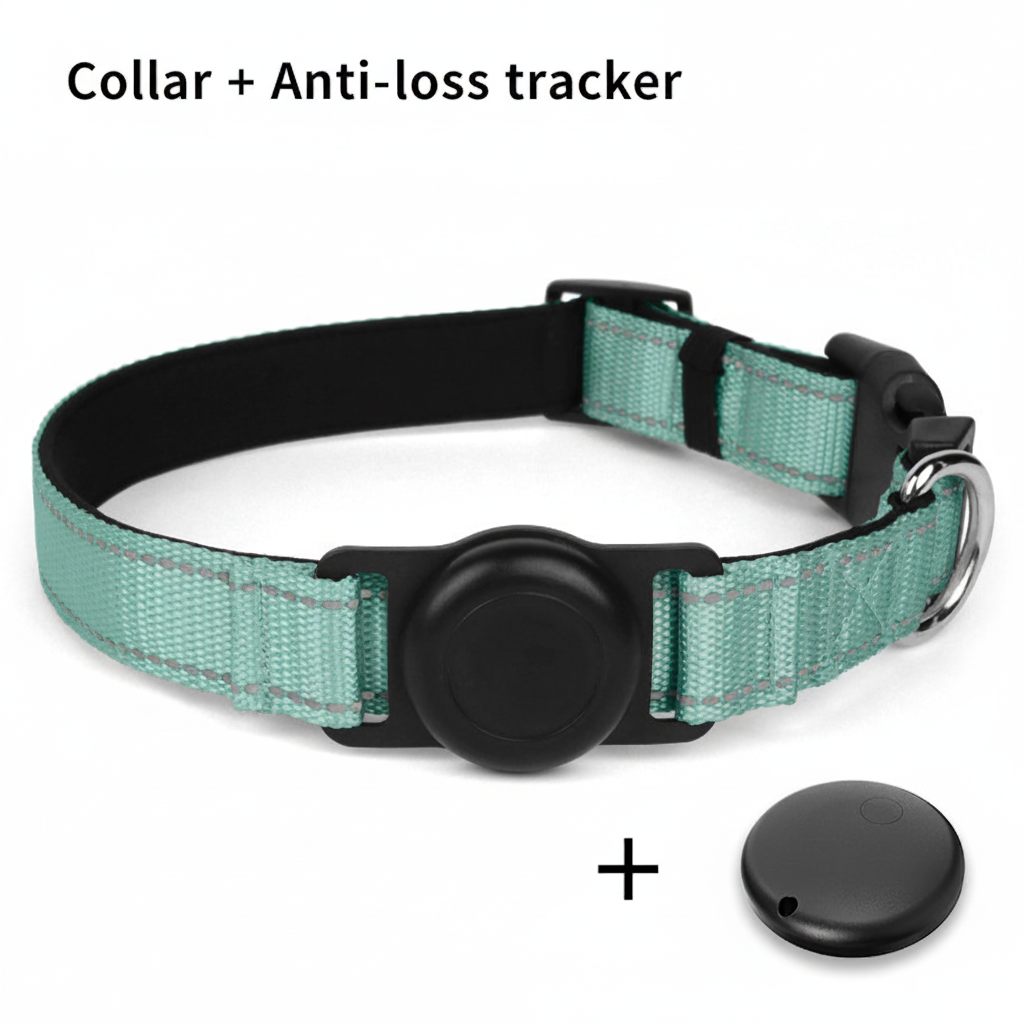 Collier vert taille M + localisateur ios