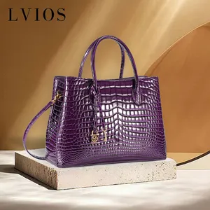 2023 Лидер продаж лакированная кожа крокодиловая женская сумка винтажная искусственная ручная сумка женский кошелек и сумочка