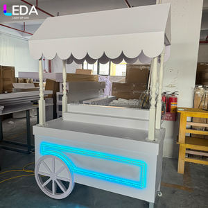 LEDA <b>Candy</b> <b>cart</b> <b>for</b> <b>sale</b> - promotional display <b>for</b> wedding event - showcasing wedding decor - acrylic vehicle with white finish - Product Image 3