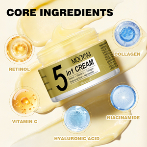 Crema 5 en 1 Personalizada de Hong Kong con Ácido Hialurónico, Niacinamida, Vitamina C, Retinol y Colágeno para Hidratar y Reparar la Piel - Product Image 4