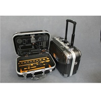 Valise à roulettes monobloc en plastique moulé, personnalisable, très vendue, avec une capacité de 20 L et une doublure en EVA pour le rangement d'outils et de matériel