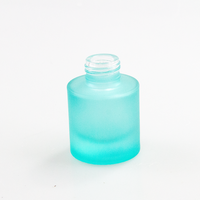 Bouteille en verre borosilicate transparent givré ronde personnalisée en gros pour sérum d'huile essentielle avec compte-gouttes pour mascara 5ml-30ml