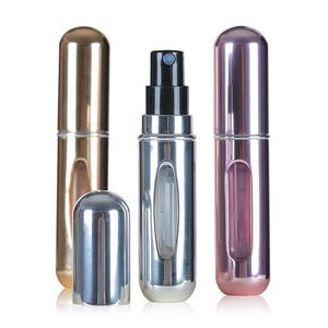 Wholesale Customization 8Ml 10Ml Travel Refillable Aluminum Atomizer Glass Inner Empty <b>Perfume</b> <b>Bottle</b> Spray Cap Personal Care - Product Image 3