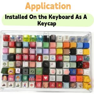 Großhandel Plastik-Tastaturschalter Cartoon Gelbe Ente Schlüsselanhänger Sprachspielzeug für Werbe-Karabiner Keycap-Achsen-Tester - Product Image 5