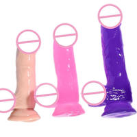 Venta al por mayor TTFOREST: Vibradores de TPE suave tipo gelatina, impermeables, grandes y realistas para mujeres. Compra a granel.