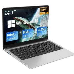 Novo laptop F146 de 14.1 polegadas, compatível com 8GB, 120GB, 250GB, 500GB, SSD ultra fino, compatível com laptop win10, entrega rápida em 2024