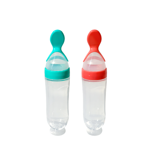 <span class=keywords><strong>Biberon</strong></span> cuillère distributeur de nourriture pour bébé en silicone sans BPA avec base ventouse, pour céréales et riz - Product Image 2