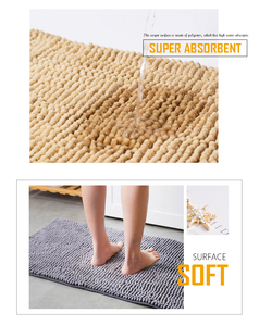 Graceline người bán tốt nhất Non-Slip Chenille <span class=keywords><strong>Bath</strong></span> <span class=keywords><strong>Mat</strong></span> sợi nhỏ phòng tắm <span class=keywords><strong>mat</strong></span> với thiết kế tối giản Máy làm - Product Image 5