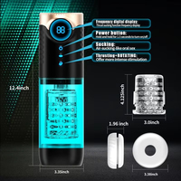 Masturbateur masculin automatique à 9 fréquences de succion et de rotation, texture réaliste 3D, jouet sexuel, machine à sucer pour hommes