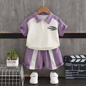 Completo Estivo per Bambini Stile Coreano alla Moda con Motivo Dinosauro, Polo a Maniche Corte + <span class=keywords><strong>Pantaloncini</strong></span>, Set di Abbigliamento per Ragazzi, Vendita all'Ingrosso - Product Image 6