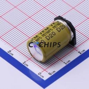 ตัวเก็บประจุอิเล็กโทรไลต์อะลูมิเนียมแบบ SMD รุ่น VKML2102E680MV, ขนาด D12.5xL21 มม. ความจุ 68uF ค่าความคลาดเคลื่อน 20% แรงดันไฟฟ้า 250V กระแสไฟฟ้า 1.27A ความถี่ 100kHz - Product Image 2