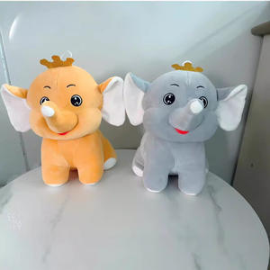 Peluche Éléphant Couronné Doux et Mignon, Poupée Éléphant Amusante, Compagnon pour Enfants, Cadeau pour Fille - Product Image 5